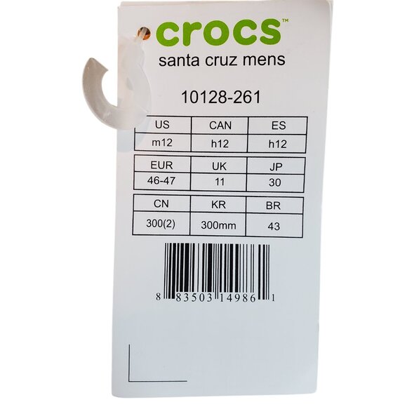 NEW CROCS SZ 12 Men’s Santa Cruz Slip-On Shoes in Tan/Khaki - Picture 8 of 8